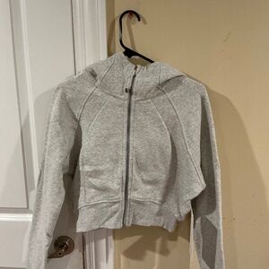 Lululemon scuba full zip cropped hoodie